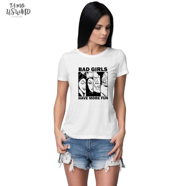 bad girls have more fun harajuku t shirt women funny villains malificent evil queen ursula tshirt, White
bad girls have more fun harajuku t shirt women funny villains malificent evil queen ursula tshirt, White