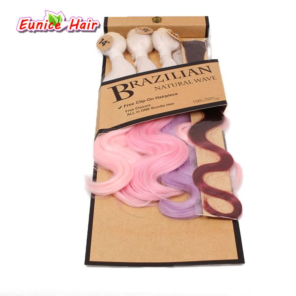 ombre synthetic brazilian natural wave hair weft clip in body wave 1 bundle closure 14" 16" 18" rainbow hair weaving hairstyl, Black
ombre synthetic brazilian natural wave hair weft clip in body wave 1 bundle closure 14" 16" 18" rainbow hair weaving hairstyl, Black