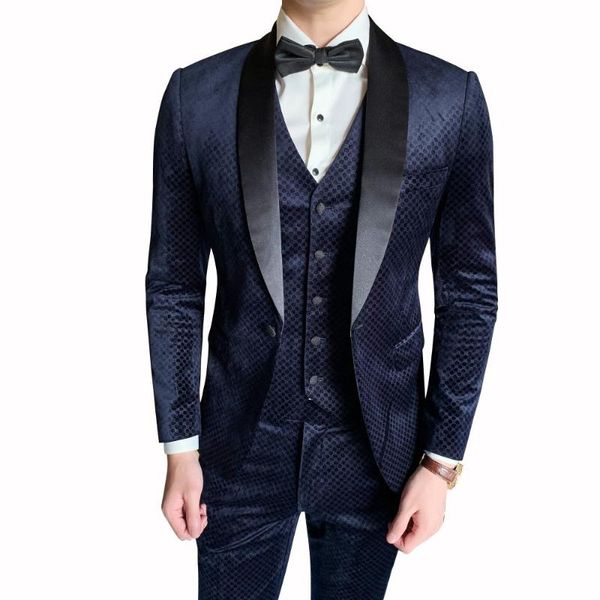 heren kostuums business office velvet suit autumn traje novio 3 pieces plaid point design men suit vintage retro men tuxedo, White;black
heren kostuums business office velvet suit autumn traje novio 3 pieces plaid point design men suit vintage retro men tuxedo, White;black