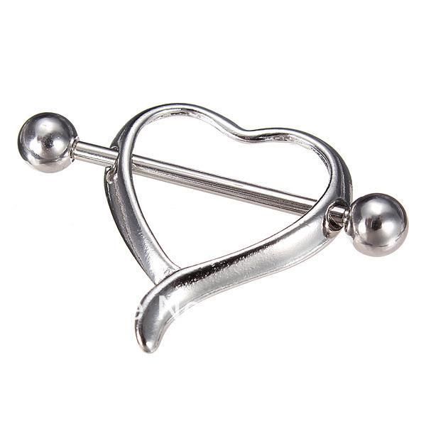 wholesale-op-1 pair 2pcs surgical steel love heart nipple shield bar ring body piercing jewelry new, Silver
wholesale-op-1 pair 2pcs surgical steel love heart nipple shield bar ring body piercing jewelry new, Silver