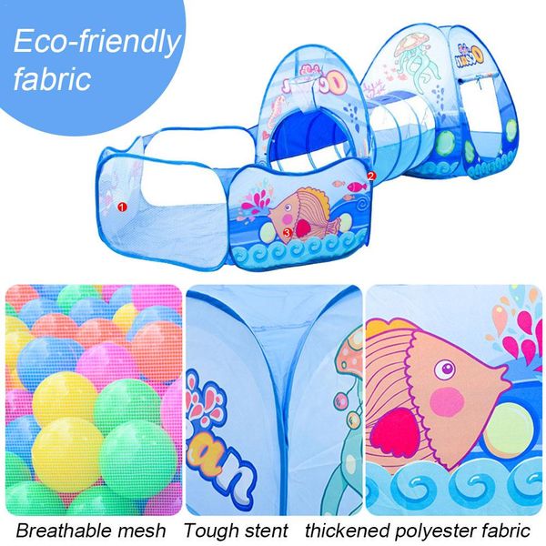 children's play tent cartoon 3-in-1 tent baby crawling tunnel play house ocean ball pool
children's play tent cartoon 3-in-1 tent baby crawling tunnel play house ocean ball pool