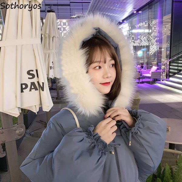 short parkas women winter hooded fur-collar puffer-coats zipper ulzzang bf womens loose stylish female outwear warm solid chic, Black
short parkas women winter hooded fur-collar puffer-coats zipper ulzzang bf womens loose stylish female outwear warm solid chic, Black