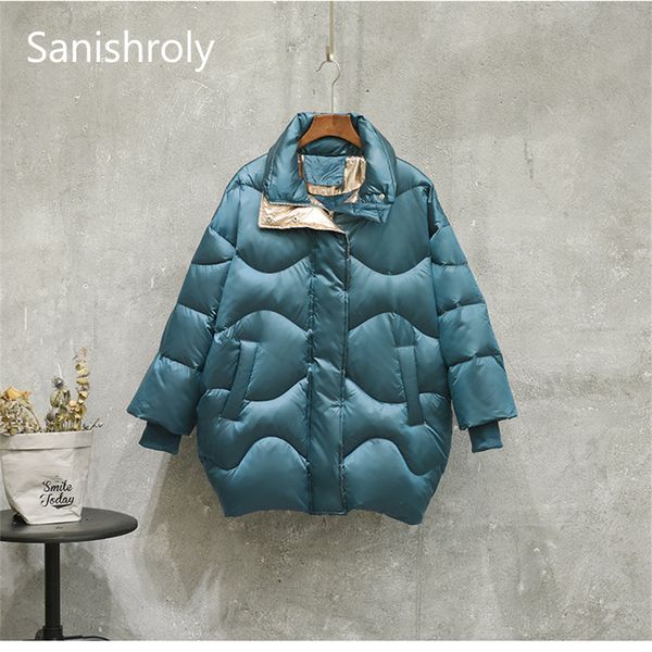 sanishroly autumn women winter down jacket warm thicken white duck down coat parka female loose midi long coat plus size se685, Black
sanishroly autumn women winter down jacket warm thicken white duck down coat parka female loose midi long coat plus size se685, Black