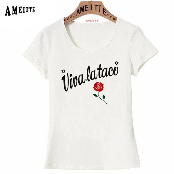 viva la taco t-shirt summer fashion women t-shirt funny maiden letter casual tees white
viva la taco t-shirt summer fashion women t-shirt funny maiden letter casual tees white