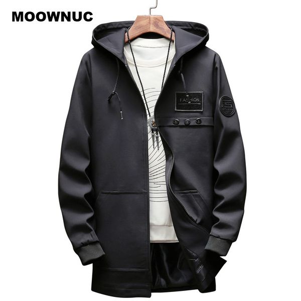 moownuc men new arrival casual hooded trench coat men pockets jacket plus-size men's long overcoat casual solid outwear, Tan;black
moownuc men new arrival casual hooded trench coat men pockets jacket plus-size men's long overcoat casual solid outwear, Tan;black