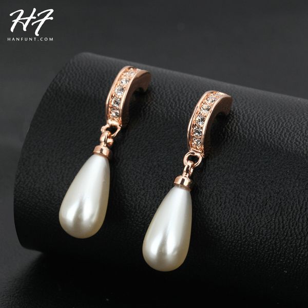 elanget water drop imitation pearl rose gold color earring austrian crystal jewelry for women ale e446, Silver
elanget water drop imitation pearl rose gold color earring austrian crystal jewelry for women ale e446, Silver