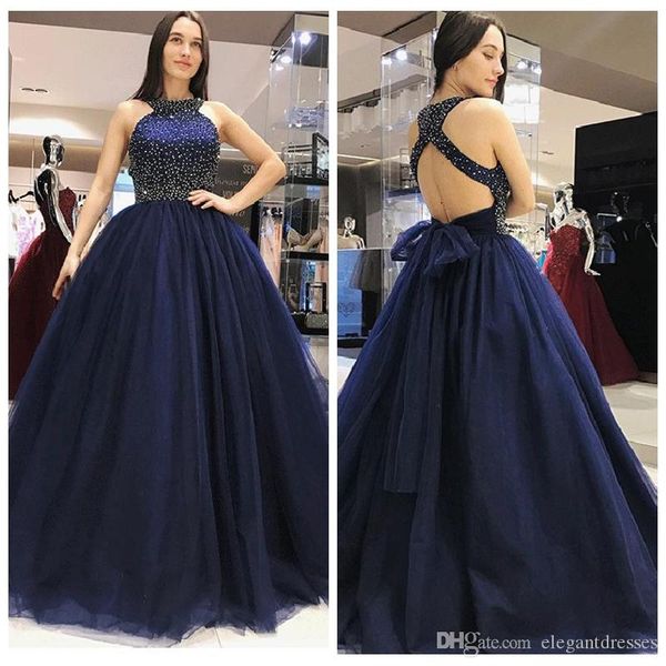 jewel beaded tulle prom dresses a-line criss cross back formal long special occasion party gowns sleeveless vestidos de soiree, Black
jewel beaded tulle prom dresses a-line criss cross back formal long special occasion party gowns sleeveless vestidos de soiree, Black