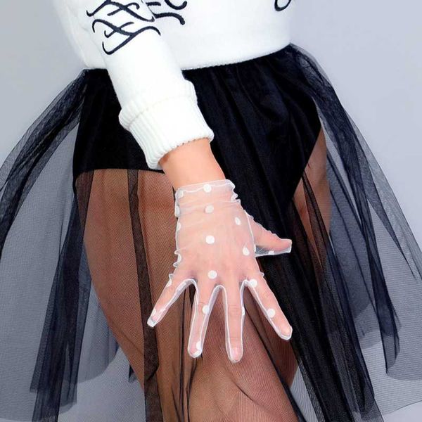 lace short gloves big polka dot tulle mesh semi sheer touchscreen tech white women evening gloves wls10, Blue;gray
lace short gloves big polka dot tulle mesh semi sheer touchscreen tech white women evening gloves wls10, Blue;gray