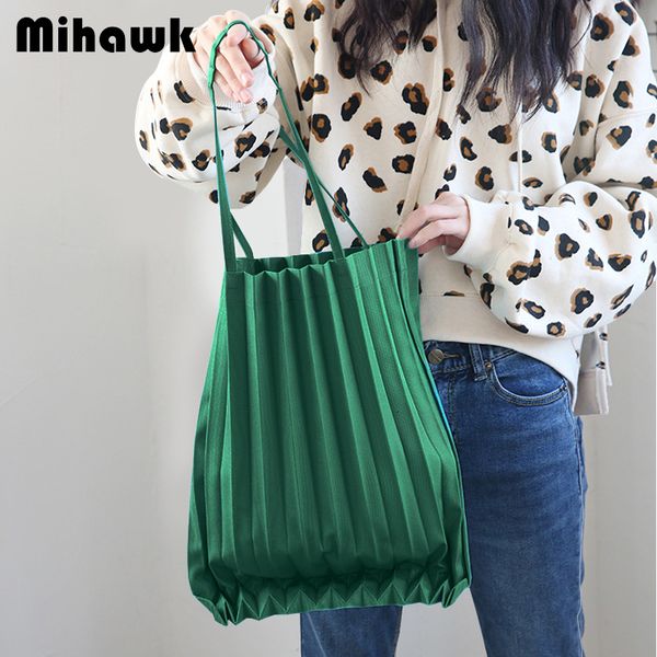mihawk fashion pleated shopping handbag women canvas shoulder tote girls bag travel storage pouch accessories stuff t200408
mihawk fashion pleated shopping handbag women canvas shoulder tote girls bag travel storage pouch accessories stuff t200408