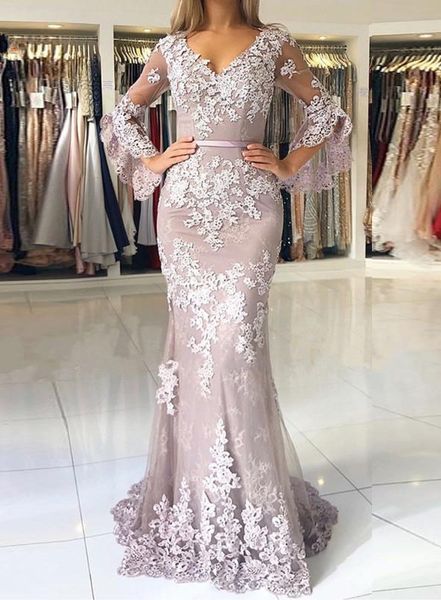 mermaid v neck tulle evening dresses with lace appliques 2019 long evening gowns vestido de noche, Black;red
mermaid v neck tulle evening dresses with lace appliques 2019 long evening gowns vestido de noche, Black;red