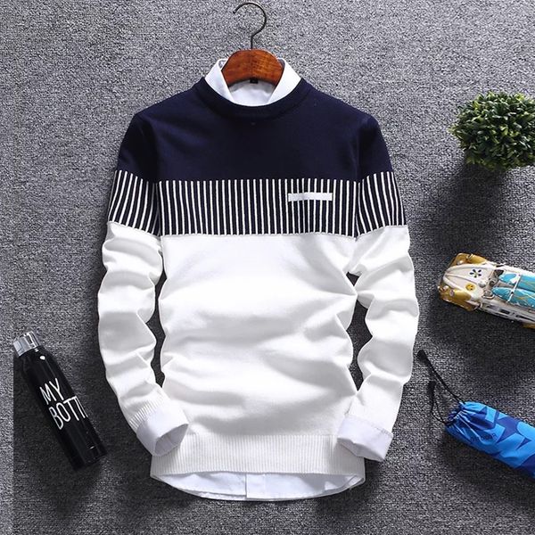 men's casual autumn winter warm round neck sweater knitwear pullover jumper plus size, White;black
men's casual autumn winter warm round neck sweater knitwear pullover jumper plus size, White;black