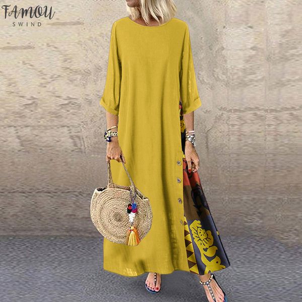 l 5xl summer patchwork dress 2020 women casual sundress vintage short sleeve printed party long maxi vestidos famele tunic robe, Black;gray
l 5xl summer patchwork dress 2020 women casual sundress vintage short sleeve printed party long maxi vestidos famele tunic robe, Black;gray