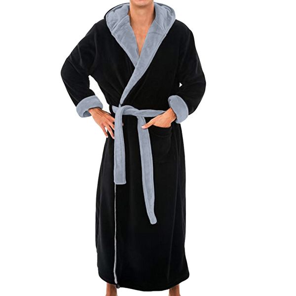 men casual kimono bathrobe autumn winter flannel long robe thick warm sleepwear plus size 3xl nightgown male casual home wear, Black;brown
men casual kimono bathrobe autumn winter flannel long robe thick warm sleepwear plus size 3xl nightgown male casual home wear, Black;brown