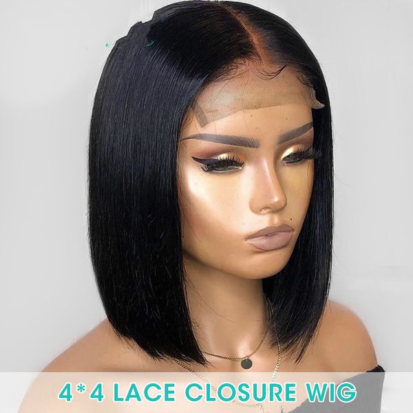 shows shine 4x4 lace closure wig human hair pre plucked bleached knots short bob brazilian remy wigs 150% density for women black sloverosa, Black;brown
shows shine 4x4 lace closure wig human hair pre plucked bleached knots short bob brazilian remy wigs 150% density for women black sloverosa, Black;brown