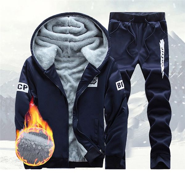 men's warm hoodie set sport suit letter print men winter hoodie warm thicken zipper fur inside sweater pants 2 pieces sets, Gray
men's warm hoodie set sport suit letter print men winter hoodie warm thicken zipper fur inside sweater pants 2 pieces sets, Gray