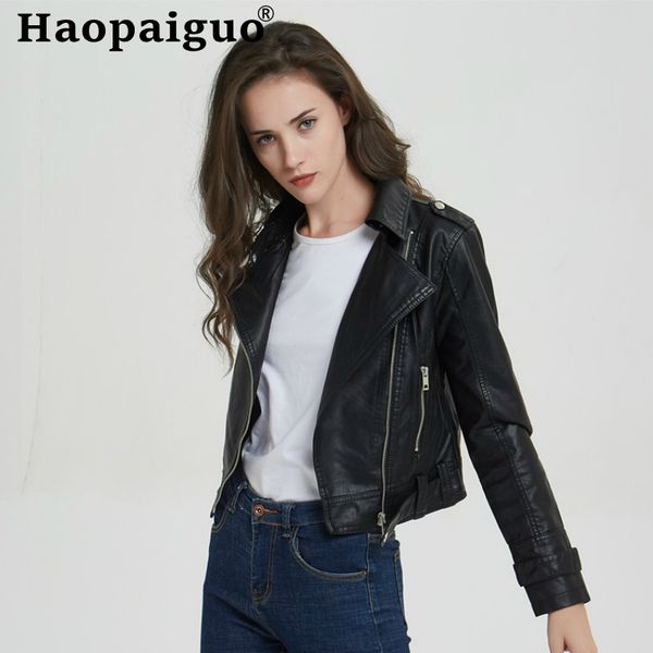 s-xxxl plus size black pu leather jacket women cool short motorcycle jackets female zipper autumn basic street outerwear coat
s-xxxl plus size black pu leather jacket women cool short motorcycle jackets female zipper autumn basic street outerwear coat
