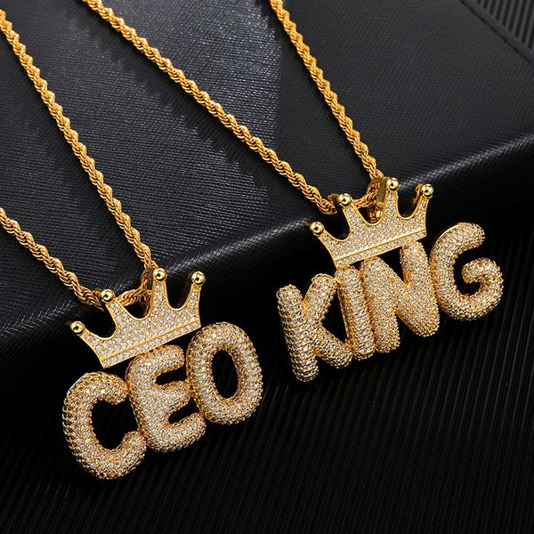 iced out crown bubble letters custom name cubic zircon chain pendants & necklaces for men hip hop jewelry, Silver
iced out crown bubble letters custom name cubic zircon chain pendants & necklaces for men hip hop jewelry, Silver