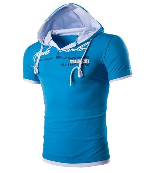 6 лето повесить веревку с капюшоном с коротким рукавом футболка мужская с капюшоном с коротким рукавом t, White;black 
6 лето повесить веревку с капюшоном с коротким рукавом футболка мужская с капюшоном с коротким рукавом t, White;black