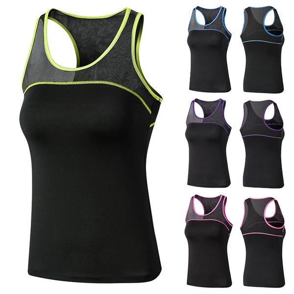 new women yoga gym sportswear vest fitness tight mesh splice sleeveless running shirt quick dry yoga tank top, Black;blue
new women yoga gym sportswear vest fitness tight mesh splice sleeveless running shirt quick dry yoga tank top, Black;blue