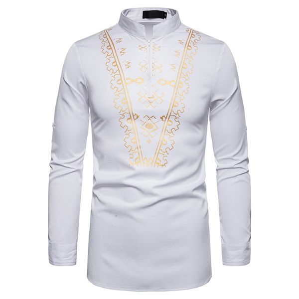 klv shirt men's leisure fashion shirt long sleeve slim fit embroidery lapel business casual gold print, White;black
klv shirt men's leisure fashion shirt long sleeve slim fit embroidery lapel business casual gold print, White;black