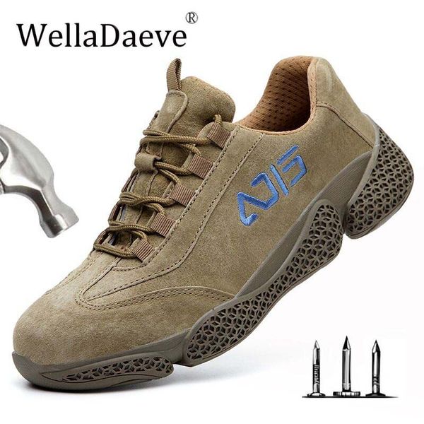 men steel toe work safety shoes pig suede breathable outdoor construction protective footwear puncture proof ankle boots for men, Black
men steel toe work safety shoes pig suede breathable outdoor construction protective footwear puncture proof ankle boots for men, Black