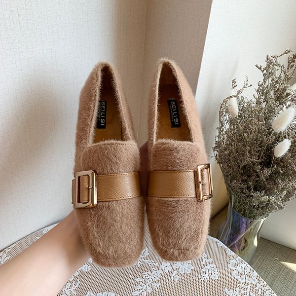 women moccasin shoes casual female sneakers autumn 2019 fashion women's flats all-match square toe loafers fur shallow mouth, Black
women moccasin shoes casual female sneakers autumn 2019 fashion women's flats all-match square toe loafers fur shallow mouth, Black