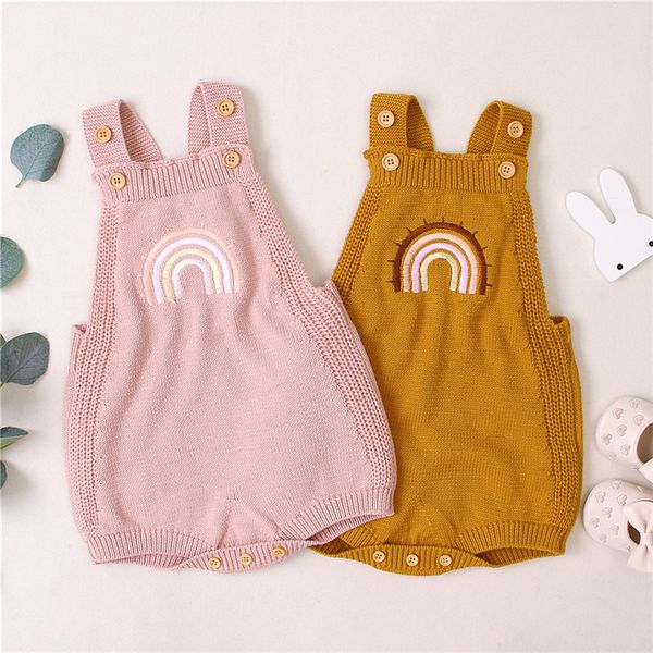 0-24m newborn baby girls sleeveless jumpsuit knitted romper embroidered rainbow basic bodysuit sleeveless backless jumpsuits, Blue
0-24m newborn baby girls sleeveless jumpsuit knitted romper embroidered rainbow basic bodysuit sleeveless backless jumpsuits, Blue