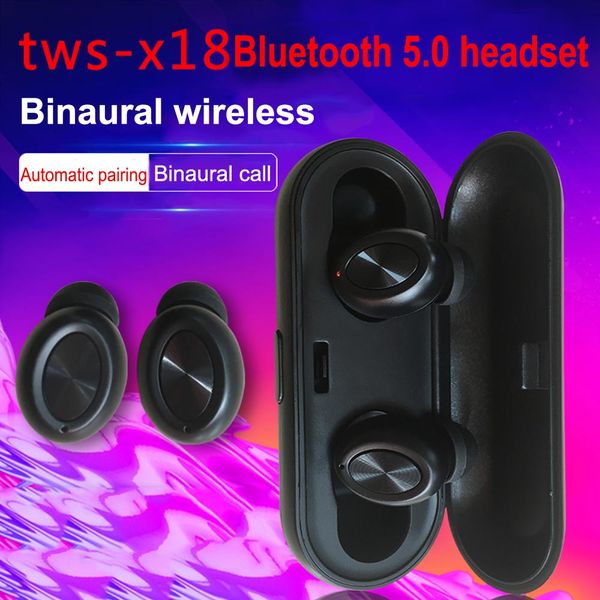 x18 tws invisible mini earbuds wireless bluetooth headset 3d stereo hands-noise reduction bluetooth headset with charging box
x18 tws invisible mini earbuds wireless bluetooth headset 3d stereo hands-noise reduction bluetooth headset with charging box