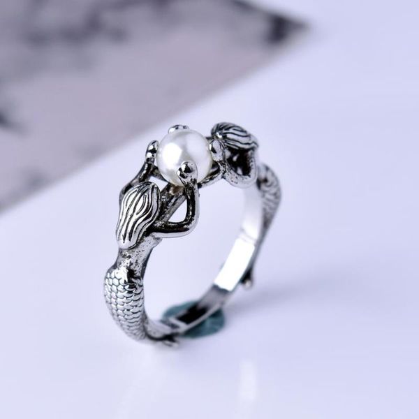 magnificent two mermaids with pearl rings bride wedding engagement jewelry for women ladies antique silver color love gifts, Golden;silver
magnificent two mermaids with pearl rings bride wedding engagement jewelry for women ladies antique silver color love gifts, Golden;silver