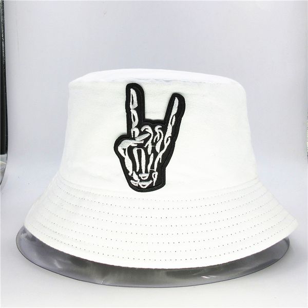 the new style skull gesture embroidery bucket hat fisherman hat outdoor travel sun cap hats for child men and women 67
the new style skull gesture embroidery bucket hat fisherman hat outdoor travel sun cap hats for child men and women 67