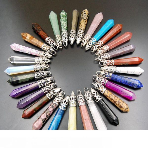 natural stone pendants hexagonal column natural crystal pendants pink purple stone pendant fine jewelry healing crystals, Silver
natural stone pendants hexagonal column natural crystal pendants pink purple stone pendant fine jewelry healing crystals, Silver