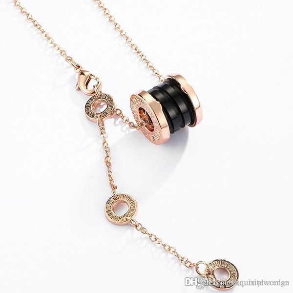 european and american brand new luxury designer roman numerals arc ceramic spring necklace suitable for women wedding jewelry, Silver
european and american brand new luxury designer roman numerals arc ceramic spring necklace suitable for women wedding jewelry, Silver