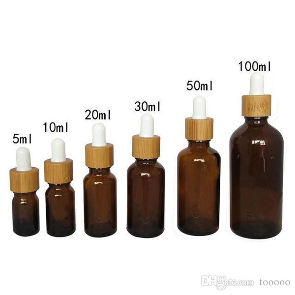 5/10/15/20/30/50/100ml empty bamboo amber glass essential oil dropper bottle with glass pipette cosmetic essence pack container
5/10/15/20/30/50/100ml empty bamboo amber glass essential oil dropper bottle with glass pipette cosmetic essence pack container