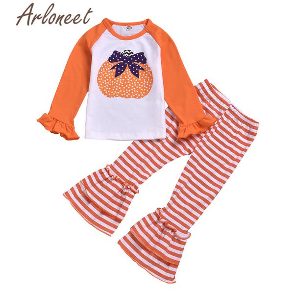 arloneet halloween clothes girls t shirt cotton ruffle children girls striped print pants 2pcs long sleeve outfits, White
arloneet halloween clothes girls t shirt cotton ruffle children girls striped print pants 2pcs long sleeve outfits, White