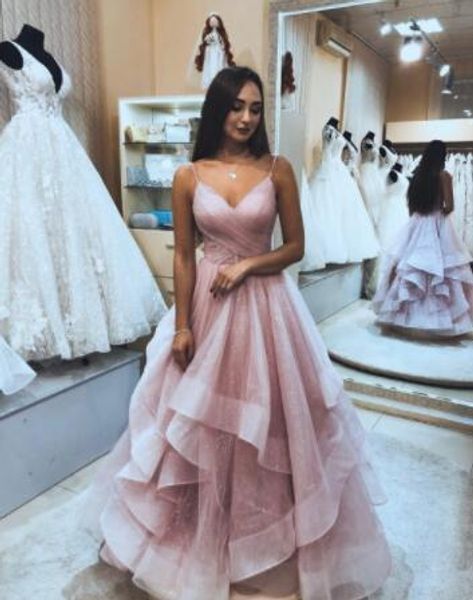 2020 new glaring custom made long prom dresses spaghetti straps beaded sparkle ruffles evening dresses party elegant robe de soiree, Black
2020 new glaring custom made long prom dresses spaghetti straps beaded sparkle ruffles evening dresses party elegant robe de soiree, Black