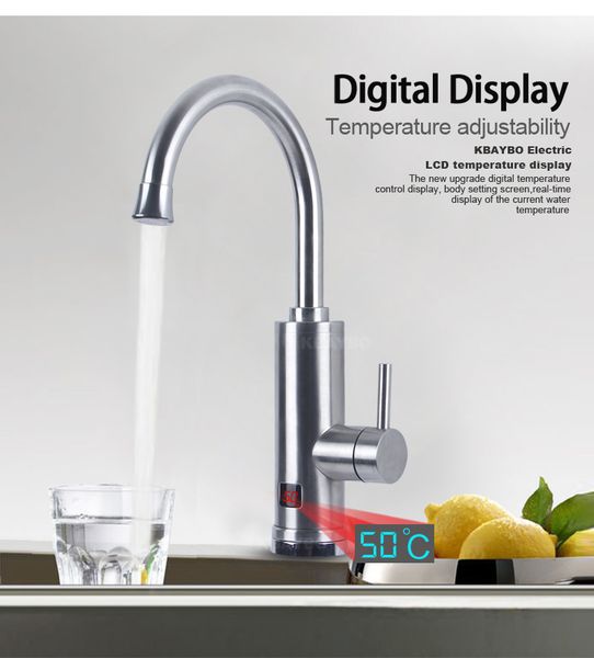 stainless tap instantaneous water heater faucet with water heater kitchen instant heating tap water with temperature display
stainless tap instantaneous water heater faucet with water heater kitchen instant heating tap water with temperature display