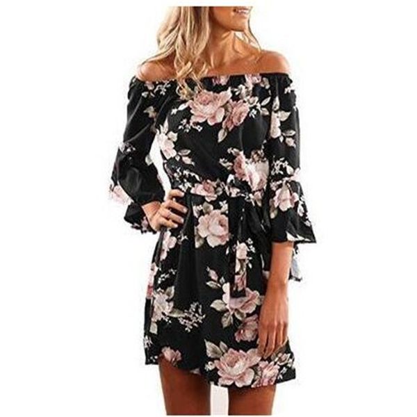 daddy chen loose bohemian dress womens summer off shoulder floral dress chiffon mini flare sleeve slash neck vestidos de festa, Black;gray
daddy chen loose bohemian dress womens summer off shoulder floral dress chiffon mini flare sleeve slash neck vestidos de festa, Black;gray
