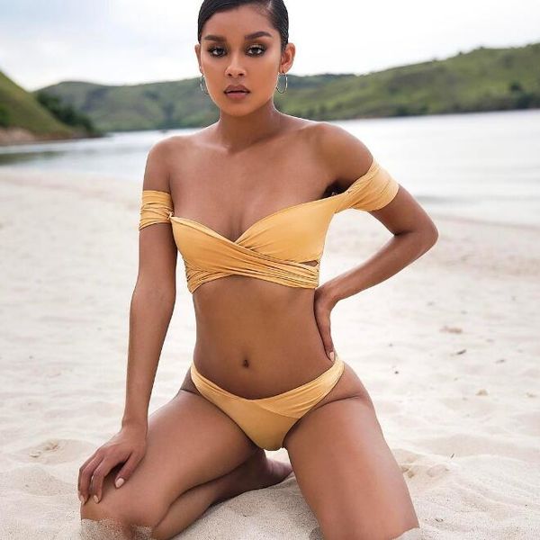 women swimwear bikinis summer beach two-piece tropical leaf print ruffled swimsuit lace-up bandage push up bathing suit swimming sets
women swimwear bikinis summer beach two-piece tropical leaf print ruffled swimsuit lace-up bandage push up bathing suit swimming sets