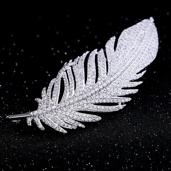wholesale-big crystal feather style brooches for women clear rhinestone wedding bouquet decoration jewelry suit accessories, Gray
wholesale-big crystal feather style brooches for women clear rhinestone wedding bouquet decoration jewelry suit accessories, Gray