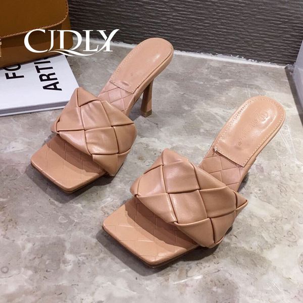 cjdly women summer sandals 2020high heel sandals slippers slip on open toe pu leather braided casual outdoor slides, Black
cjdly women summer sandals 2020high heel sandals slippers slip on open toe pu leather braided casual outdoor slides, Black