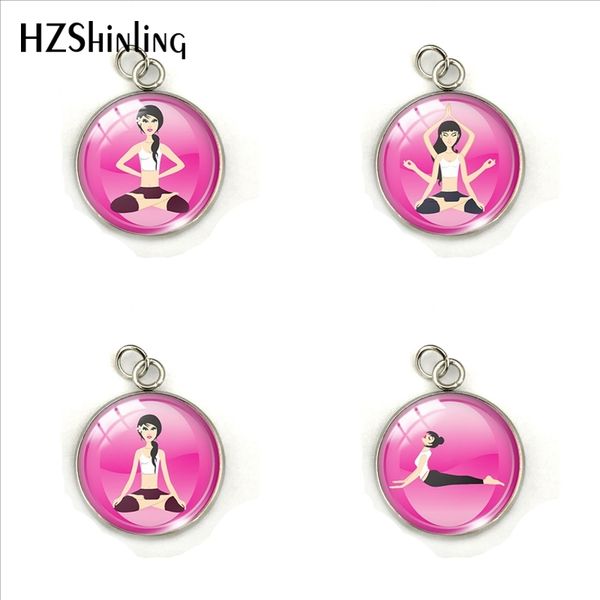 new fashion yoga girls pink pattern pendants hindu yoga meditation style glass dome jewelry stainless steel round charms, Bronze;silver
new fashion yoga girls pink pattern pendants hindu yoga meditation style glass dome jewelry stainless steel round charms, Bronze;silver