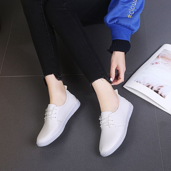 woman lace up flats female vulcanized shoes classic pu leather women casual female soft solid simple women's casual ladies, Black
woman lace up flats female vulcanized shoes classic pu leather women casual female soft solid simple women's casual ladies, Black