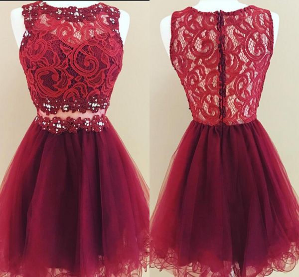fashion burgundy short graduation prom dresses lace sheer neck applique tulle hollow back homecoming party dress, Blue;red
fashion burgundy short graduation prom dresses lace sheer neck applique tulle hollow back homecoming party dress, Blue;red