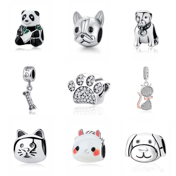 original 925 sterling silver charm bead love pets dog cat paw print panda pendant charms fit pandora bracelets women diy jewelry
original 925 sterling silver charm bead love pets dog cat paw print panda pendant charms fit pandora bracelets women diy jewelry