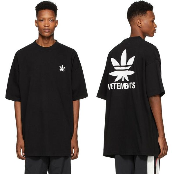 spring summer 20ss luxury vetements leaf tshirt embroidery fashion men women t shirt casual cotton tee, White
spring summer 20ss luxury vetements leaf tshirt embroidery fashion men women t shirt casual cotton tee, White