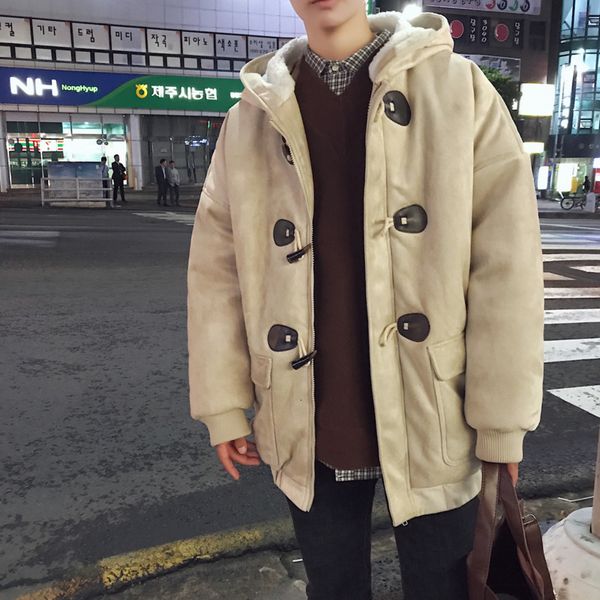 winter jacket men's warm thick parka men fashion retro solid color casual hooded coat man wild loose cotton jacket male clothes, Black
winter jacket men's warm thick parka men fashion retro solid color casual hooded coat man wild loose cotton jacket male clothes, Black