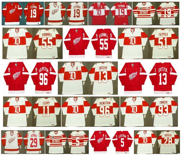 vintage detroit red wings jerseys 13 pavel datsyuk 19 steve yzerman 11 daniel cleary 93 johan franzen 96 holmstrom 29 mike vernon ccm hockey, Black;red
vintage detroit red wings jerseys 13 pavel datsyuk 19 steve yzerman 11 daniel cleary 93 johan franzen 96 holmstrom 29 mike vernon ccm hockey, Black;red