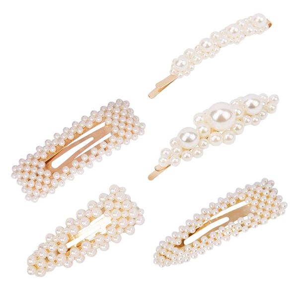 5 pcs pearl hair clips,artificial pearl hair pins bride barrettes handmade ornaments hairpins for women girl wedding brid, Golden;white
5 pcs pearl hair clips,artificial pearl hair pins bride barrettes handmade ornaments hairpins for women girl wedding brid, Golden;white