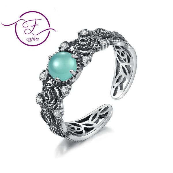 european and american retro s925 silver ring women's fashion inlaid sapphire aristocratic temperament thai silver opening ring, Golden;silver
european and american retro s925 silver ring women's fashion inlaid sapphire aristocratic temperament thai silver opening ring, Golden;silver