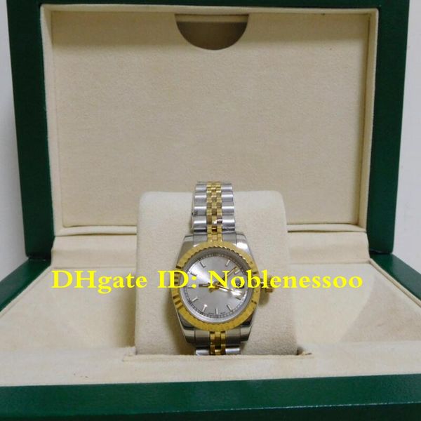 10 style luxury original box lady datejust 179171 steel 18k gold silver dial women 26mm asia 2813 movement automatic ladies watch watches, Slivery;brown
10 style luxury original box lady datejust 179171 steel 18k gold silver dial women 26mm asia 2813 movement automatic ladies watch watches, Slivery;brown